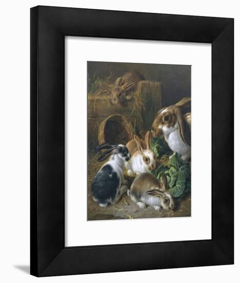 Feeding Time-Alfred Barber-Framed Giclee Print