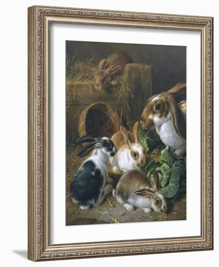 Feeding Time-Alfred Barber-Framed Giclee Print