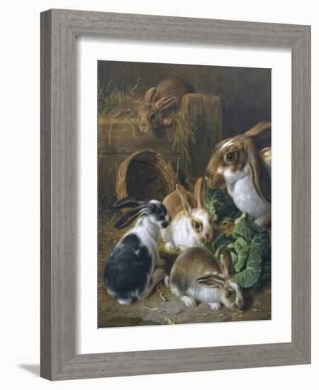 Feeding Time-Alfred Barber-Framed Giclee Print