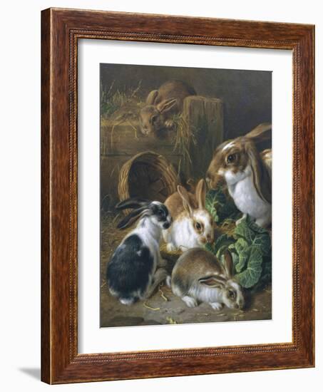 Feeding Time-Alfred Barber-Framed Giclee Print