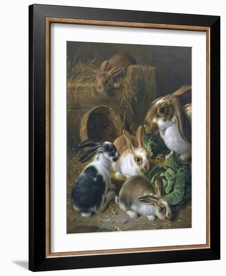 Feeding Time-Alfred Barber-Framed Giclee Print