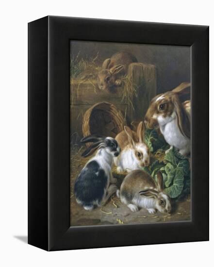 Feeding Time-Alfred Barber-Framed Premier Image Canvas