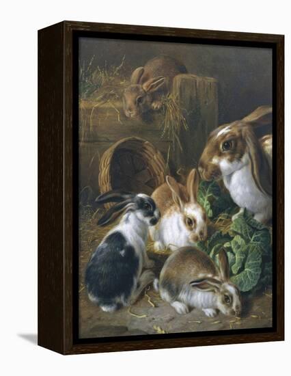 Feeding Time-Alfred Barber-Framed Premier Image Canvas