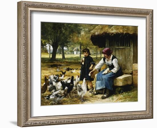 Feeding Time-Julien Dupre-Framed Giclee Print