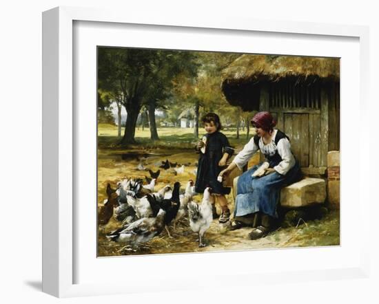 Feeding Time-Julien Dupre-Framed Giclee Print