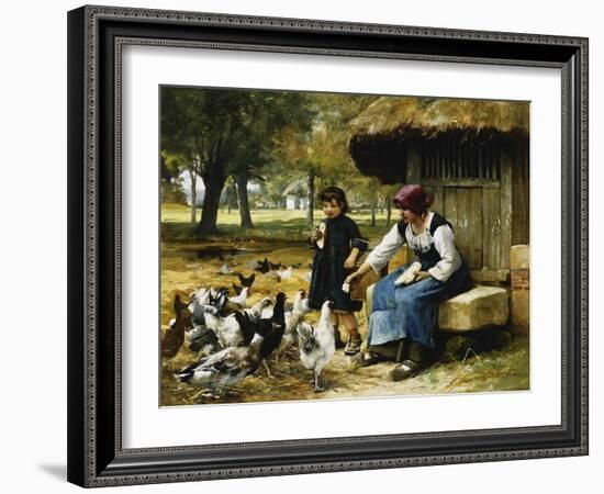 Feeding Time-Julien Dupre-Framed Giclee Print