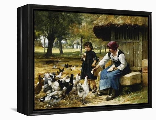 Feeding Time-Julien Dupre-Framed Premier Image Canvas