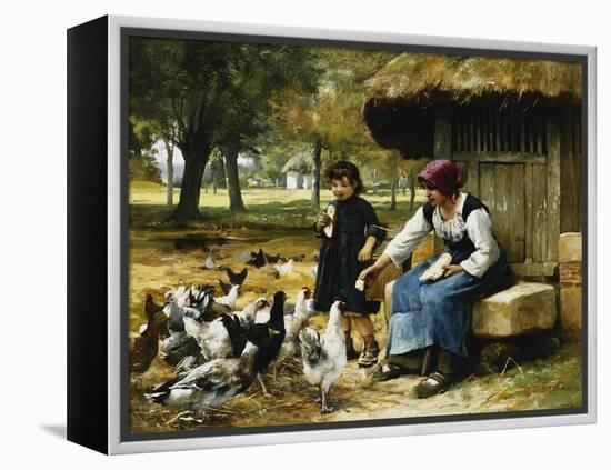 Feeding Time-Julien Dupre-Framed Premier Image Canvas