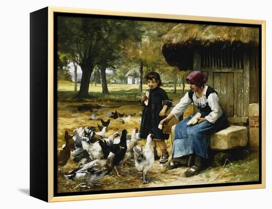 Feeding Time-Julien Dupre-Framed Premier Image Canvas