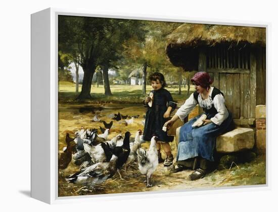 Feeding Time-Julien Dupre-Framed Premier Image Canvas