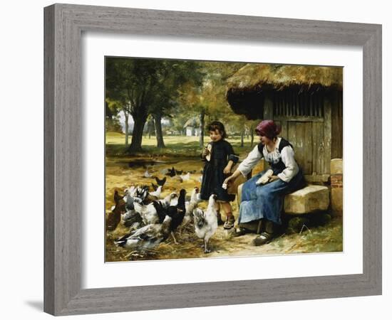 Feeding Time-Julien Dupre-Framed Giclee Print