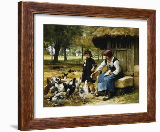 Feeding Time-Julien Dupre-Framed Giclee Print