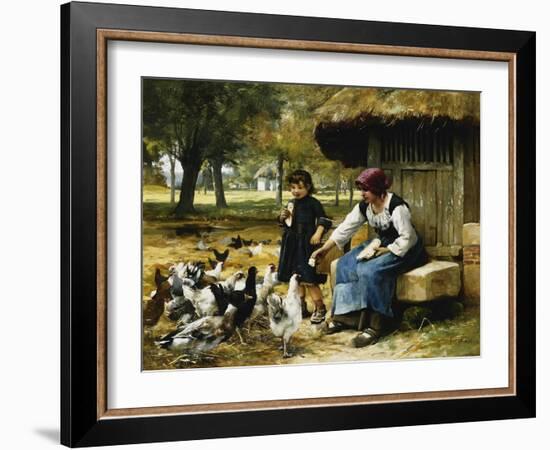 Feeding Time-Julien Dupre-Framed Giclee Print