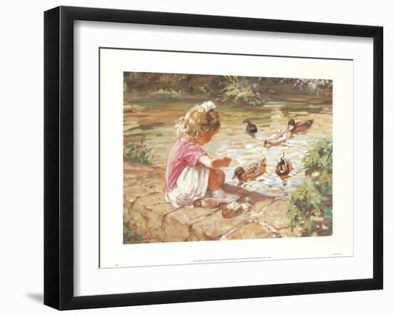 Feeding Time-unknown Gribble-Framed Art Print