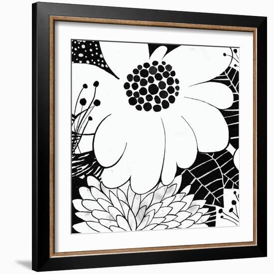 Feeling Groovy I Black and White-Michael Mullan-Framed Art Print