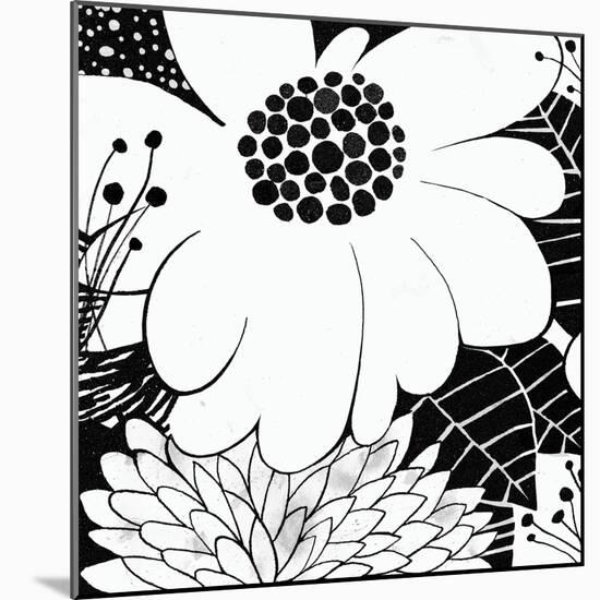 Feeling Groovy I Black and White-Michael Mullan-Mounted Art Print