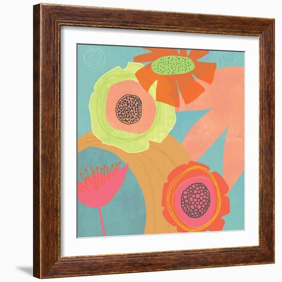 Feeling Like Aqua One-Jan Weiss-Framed Art Print