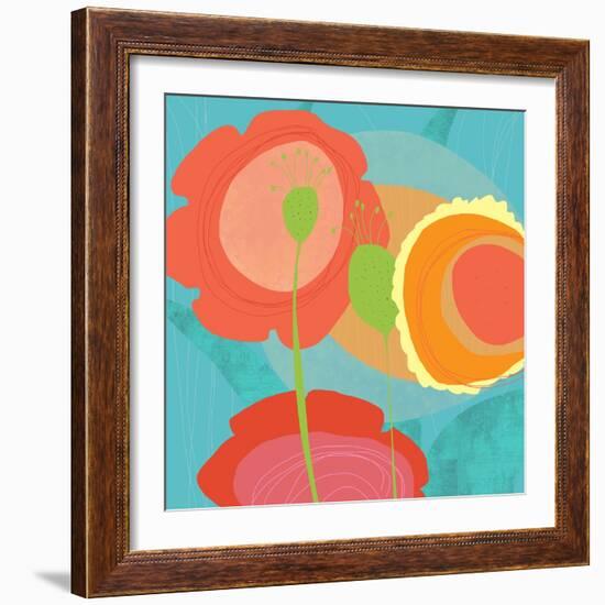 Feeling Like Aqua Two-Jan Weiss-Framed Art Print