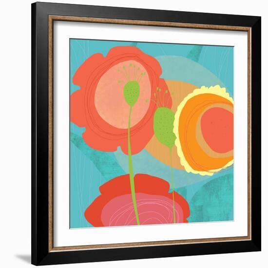 Feeling Like Aqua Two-Jan Weiss-Framed Art Print