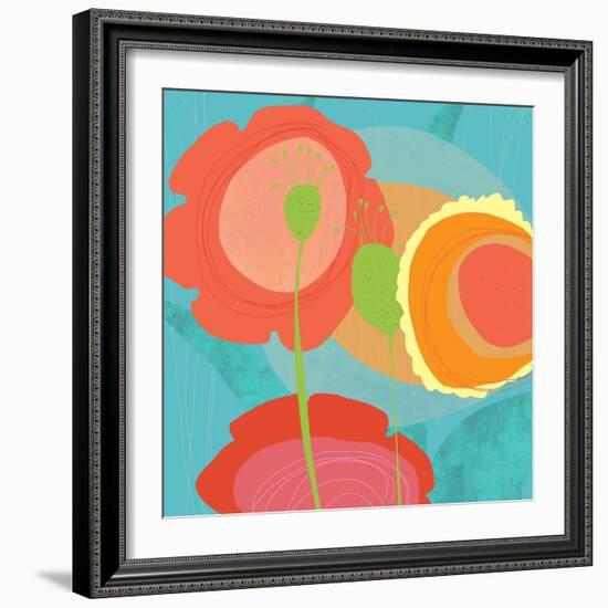 Feeling Like Aqua Two-Jan Weiss-Framed Art Print