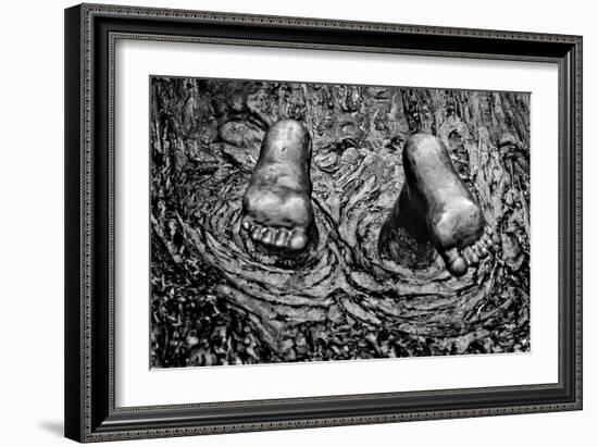 Feet In Water Statue Newport Rhode Island-null-Framed Photo