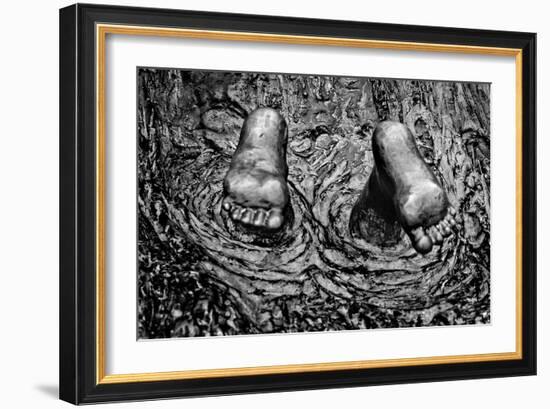 Feet In Water Statue Newport Rhode Island-null-Framed Photo