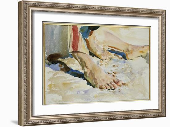 Feet of an Arab, Tiberias-John Singer Sargent-Framed Giclee Print