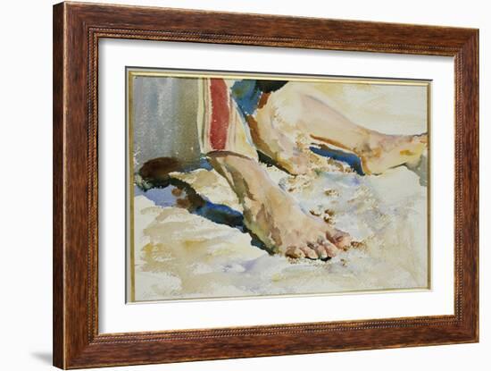 Feet of an Arab, Tiberias-John Singer Sargent-Framed Giclee Print