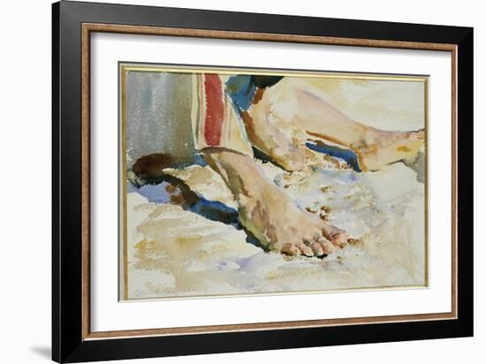 Feet of an Arab, Tiberias-John Singer Sargent-Framed Giclee Print