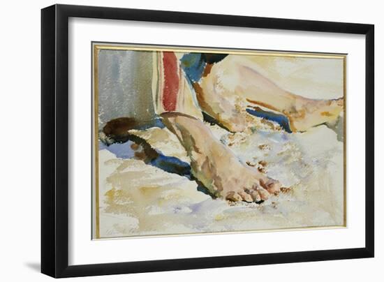 Feet of an Arab, Tiberias-John Singer Sargent-Framed Giclee Print