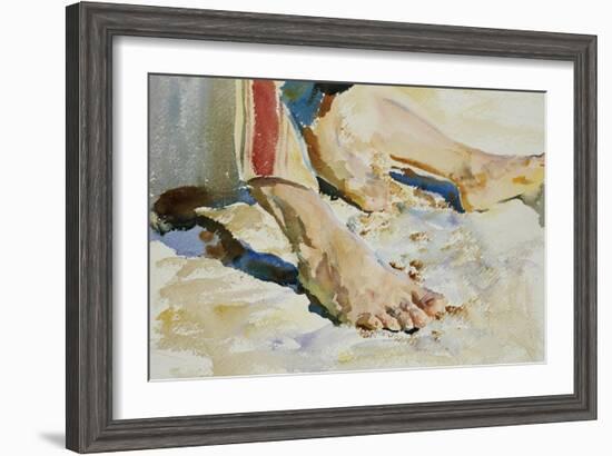 Feet of an Arab, Tiberias-John Singer Sargent-Framed Giclee Print