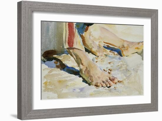 Feet of an Arab, Tiberias-John Singer Sargent-Framed Giclee Print