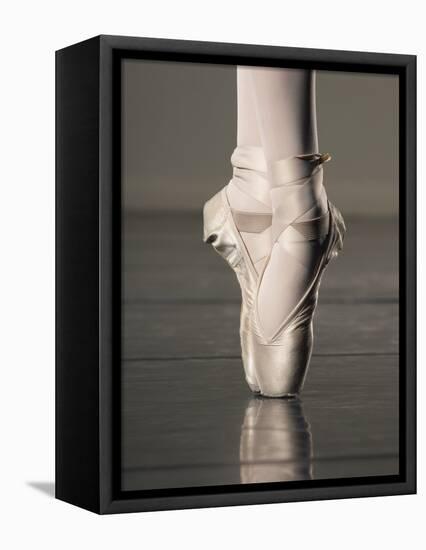 Feet of Ballet Dancer En Pointe-Erik Isakson-Framed Premier Image Canvas