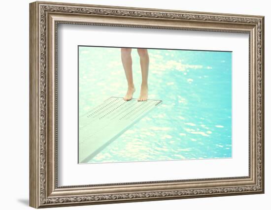 Feet on a Diving Board-soupstock-Framed Photographic Print