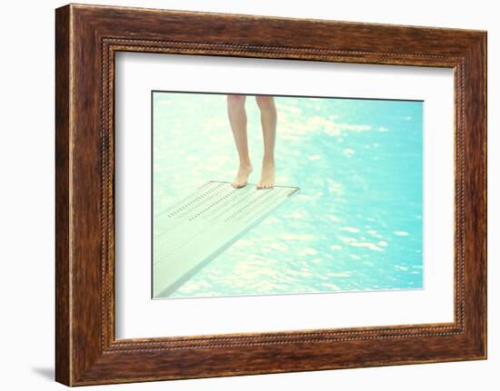 Feet on a Diving Board-soupstock-Framed Photographic Print