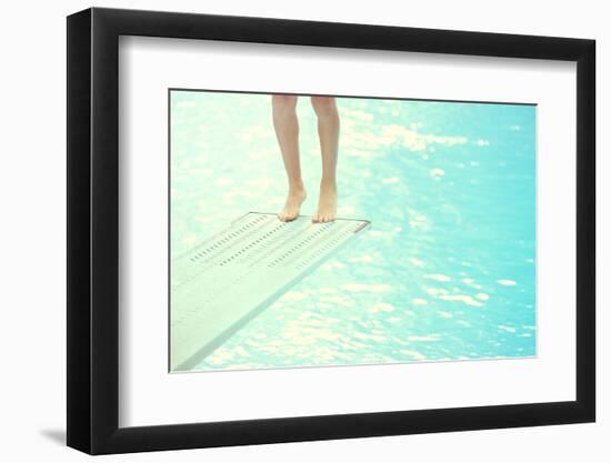 Feet on a Diving Board-soupstock-Framed Photographic Print