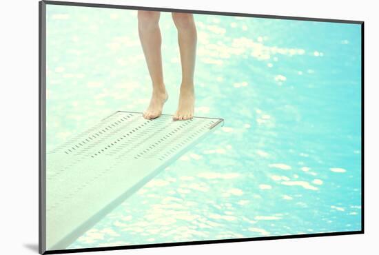 Feet on a Diving Board-soupstock-Mounted Photographic Print