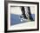 Feet on a Skateboard at the Edge of a Ramp-null-Framed Photographic Print