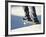 Feet on a Skateboard at the Edge of a Ramp-null-Framed Photographic Print