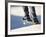 Feet on a Skateboard at the Edge of a Ramp-null-Framed Photographic Print