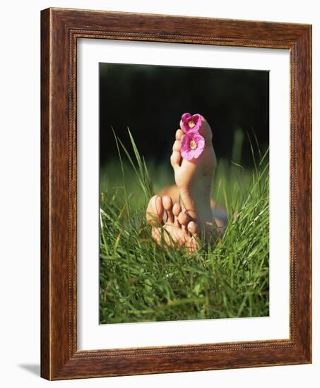 Feet with Flowers-Bjorn Svensson-Framed Photographic Print