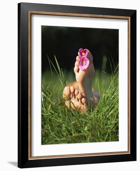 Feet with Flowers-Bjorn Svensson-Framed Photographic Print