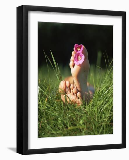 Feet with Flowers-Bjorn Svensson-Framed Photographic Print