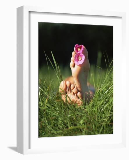 Feet with Flowers-Bjorn Svensson-Framed Photographic Print