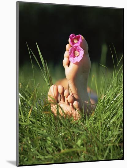Feet with Flowers-Bjorn Svensson-Mounted Photographic Print