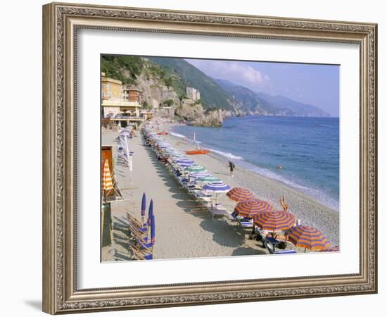 Fegina Beach, Cinque Terre, Liguria, Italy-Bruno Morandi-Framed Photographic Print