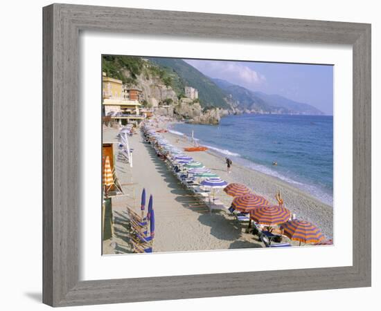 Fegina Beach, Cinque Terre, Liguria, Italy-Bruno Morandi-Framed Photographic Print