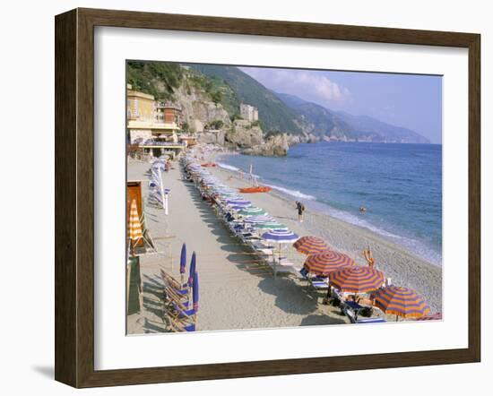 Fegina Beach, Cinque Terre, Liguria, Italy-Bruno Morandi-Framed Photographic Print