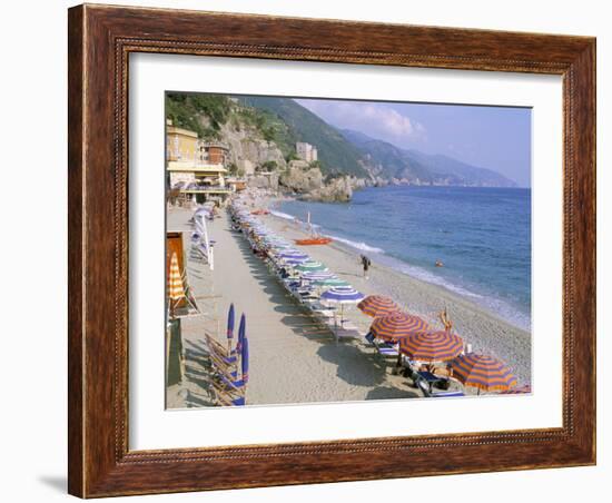 Fegina Beach, Cinque Terre, Liguria, Italy-Bruno Morandi-Framed Photographic Print