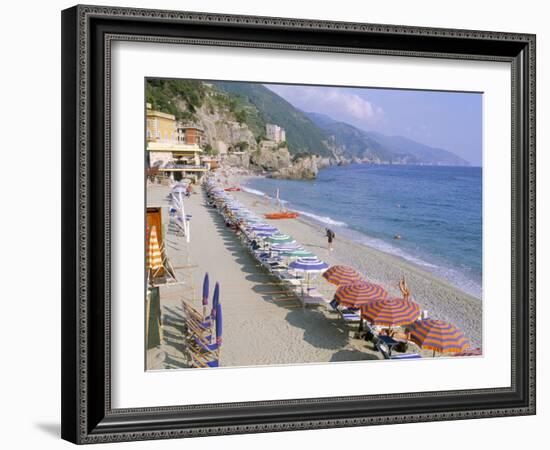 Fegina Beach, Cinque Terre, Liguria, Italy-Bruno Morandi-Framed Photographic Print